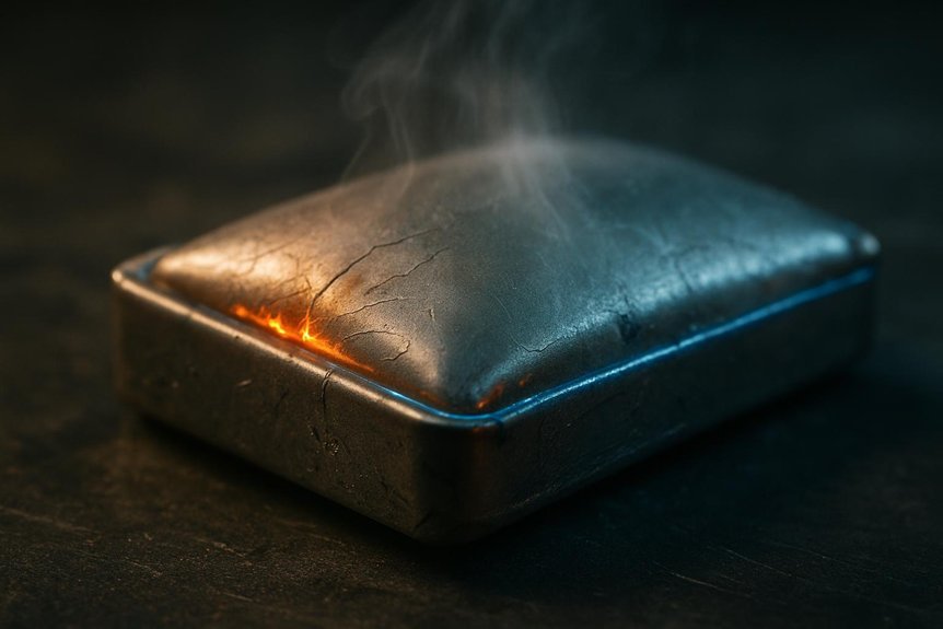 thermal acoustic indicators of battery risk