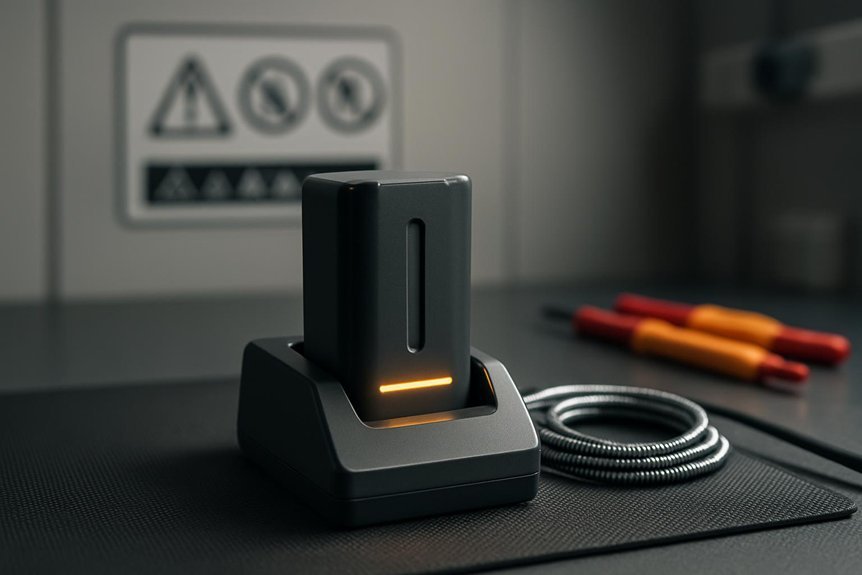 inspect charger correctly monitor temperature