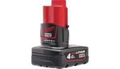 Milwaukee M12B4 4.0Ah Lithium-Ion Battery – Red