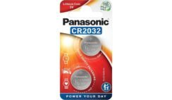 Panasonic CR2032 Battery (2 Pack) – Lithium Coin Cell, 3V