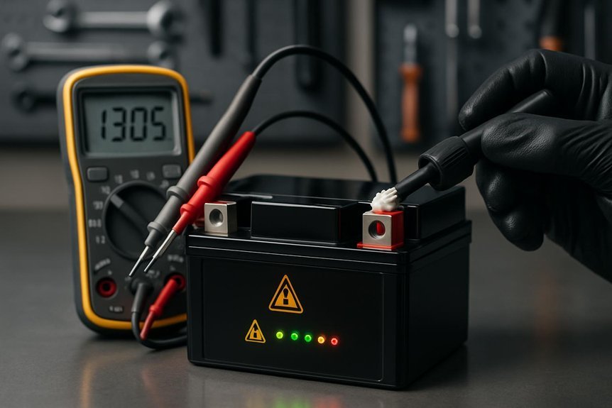 resting voltage cranking load stability