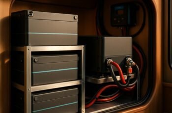 RV Lithium Battery Inverter Setup