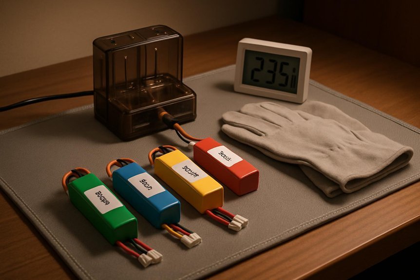 safe lipo charging precautions and monitoring