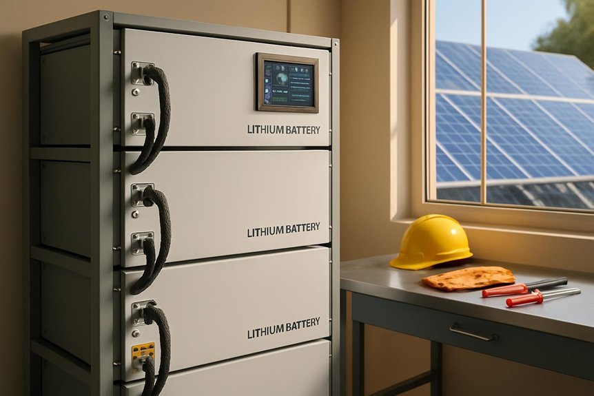 solar lithium battery storage system overview