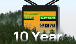 ECO-WORTHY 12V 100Ah LiFePO4 Battery with Bluetooth & Low-Temp Cut Off — In-Depth Review